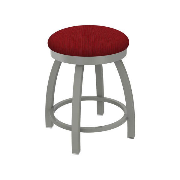Holland Bar Stool Co 18" Swivel Vanity Stool, Nickel Finish, Graph Ruby Seat - 80218AN016