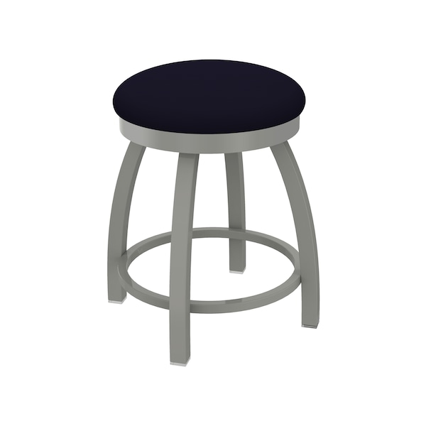 Holland Bar Stool Co 18" Swivel Vanity Stool, Nickel Finish, Canter Twilight Seat - 80218AN002