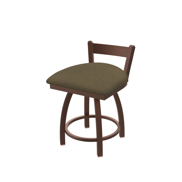 Holland Bar Stool Co 18" Low Back Swivel Vanity Stool, Bronze Finish, Graph Cork Seat - 82118BZ017
