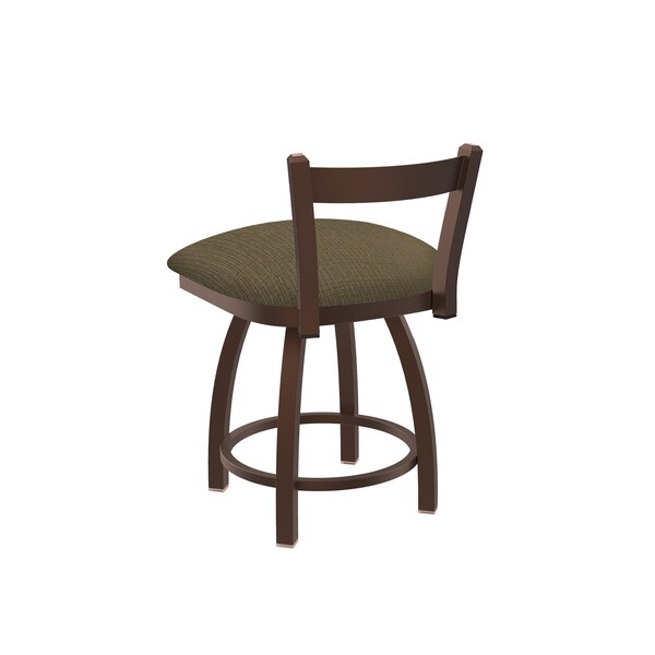 Holland Bar Stool Co 18" Low Back Swivel Vanity Stool, Bronze Finish, Graph Cork Seat - 82118BZ017