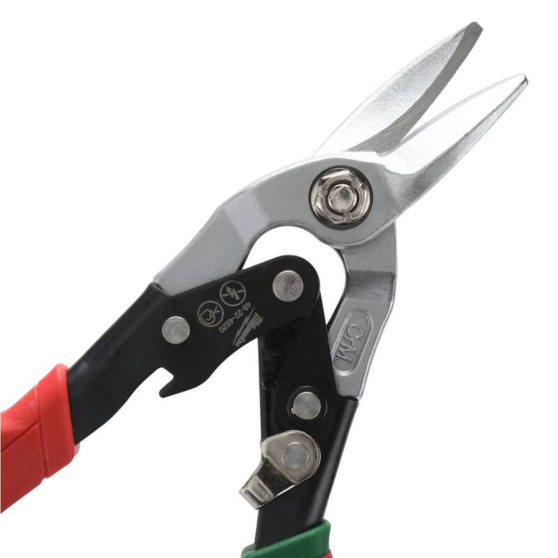 Milwaukee Left, Right, and Straight/Offset Aviation Snips Set (5-Piece) - 48-22-4533-48-22-4523