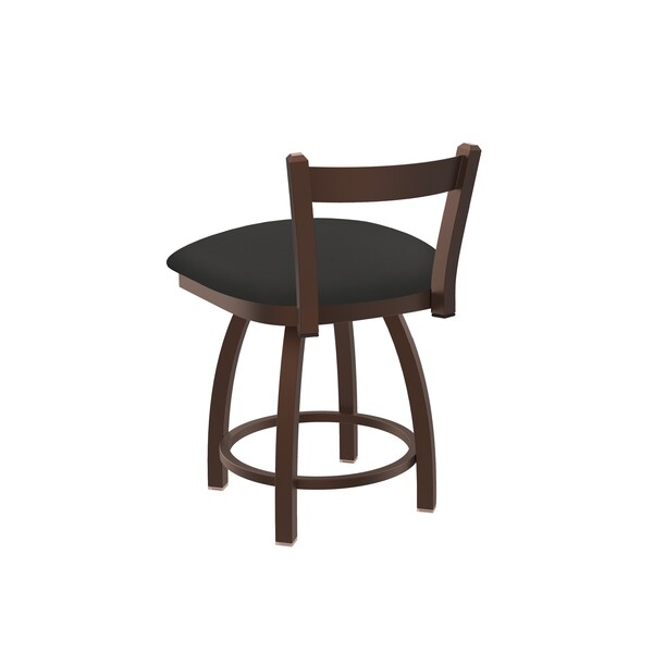 Holland Bar Stool Co 18" Low Back Swivel Vanity Stool, Bronze Finish, Canter Iron Seat - 82118BZ008