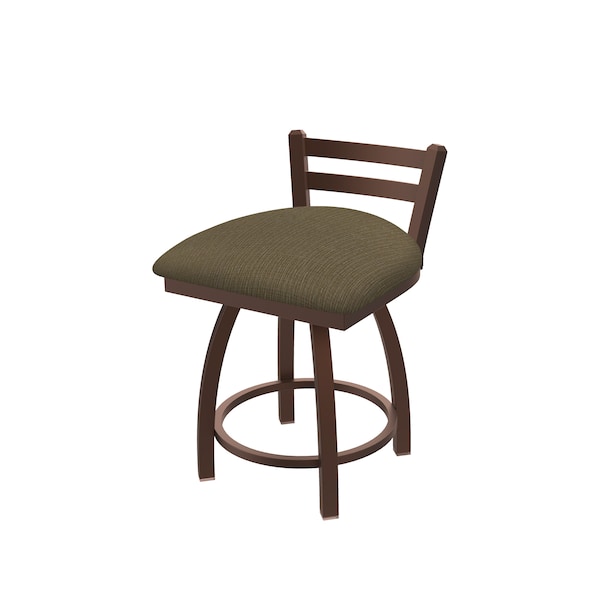 Holland Bar Stool Co 18" Low Back Swivel Vanity Stool, Bronze Finish, Graph Cork Seat - 41118BZ017