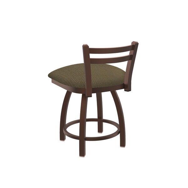 Holland Bar Stool Co 18" Low Back Swivel Vanity Stool, Bronze Finish, Graph Cork Seat - 41118BZ017