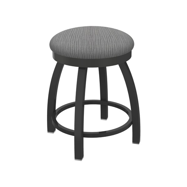 Holland Bar Stool Co 18" Swivel Vanity Stool, Pewter Finish, Graph Seat - 80218PW020