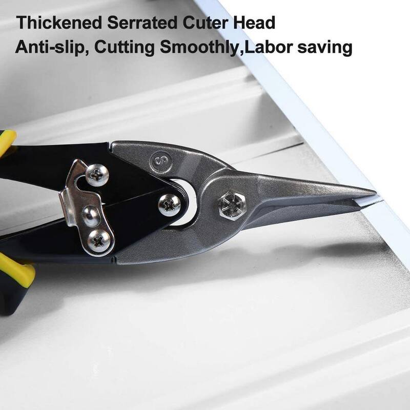 KING Straight-Cut Left-Cut and Right-Cut Aviation Tin Snip Set (3-Pieces) - 0072-0