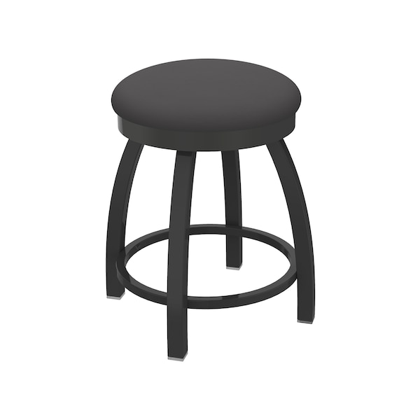 Holland Bar Stool Co 18" Swivel Vanity Stool, Pewter Finish, Canter Storm Seat - 80218PW004