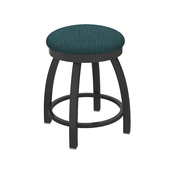 Holland Bar Stool Co 18" Swivel Vanity Stool, Pewter Finish, Graph Tidal Seat - 80218PW022
