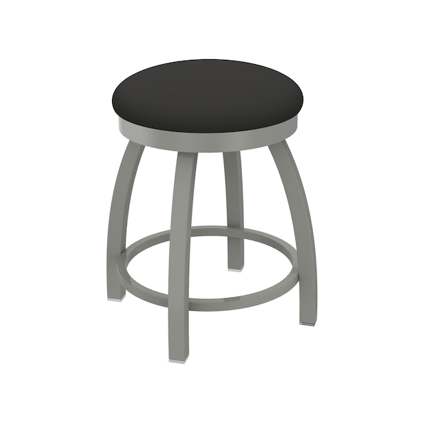 Holland Bar Stool Co 18" Swivel Vanity Stool, Nickel Finish, Canter Iron Seat - 80218AN008