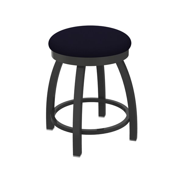 Holland Bar Stool Co 18" Swivel Vanity Stool, Pewter Finish, Canter Twilight Seat - 80218PW002