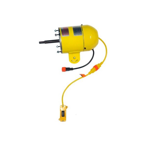 Hunter Fan Co. Jan Fan Jan Fan High Efficiency Motor w/ Drop Cord Switch, 240V, 2 Speed, Yellow - JF-240V-HEM-DCS