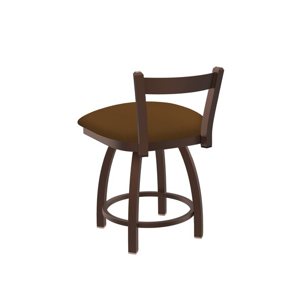 Holland Bar Stool Co 18" Low Back Swivel Vanity Stool, Bronze Finish, Canter Thatch Seat - 82118BZ001