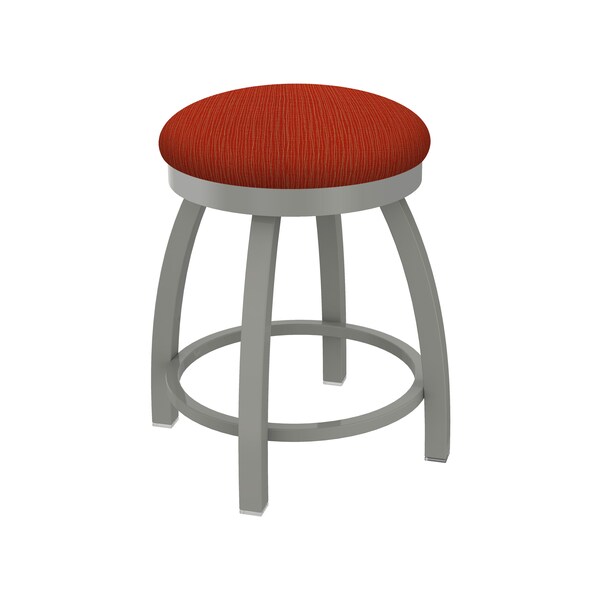 Holland Bar Stool Co 18" Swivel Vanity Stool, Nickel Finish, Graph Poppy Seat - 80218AN021