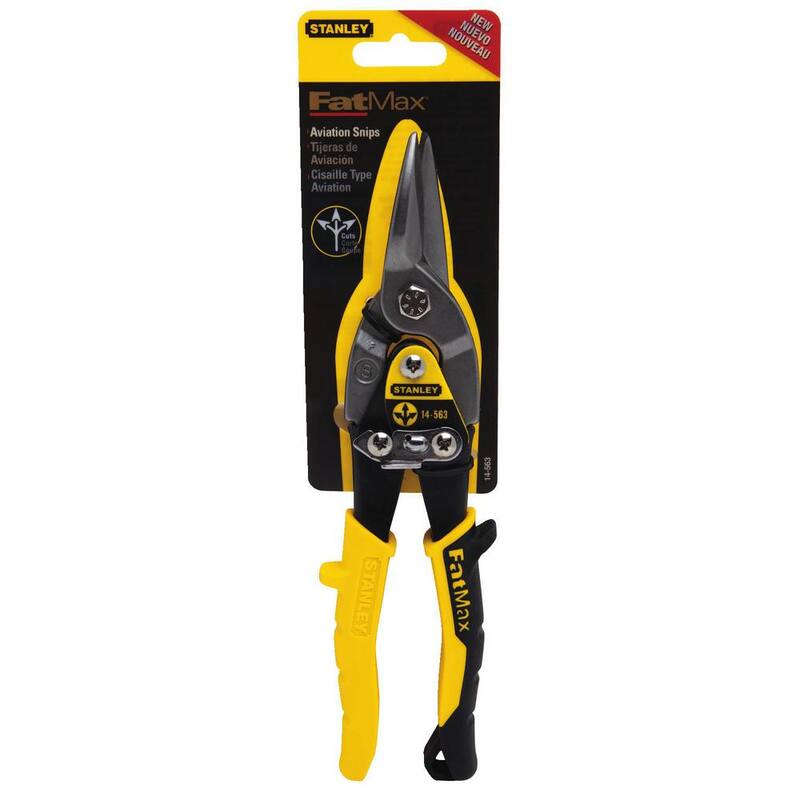 Stanley 10 in. FATMAX Straight Cut Compound Action Aviation Snip - 14-563