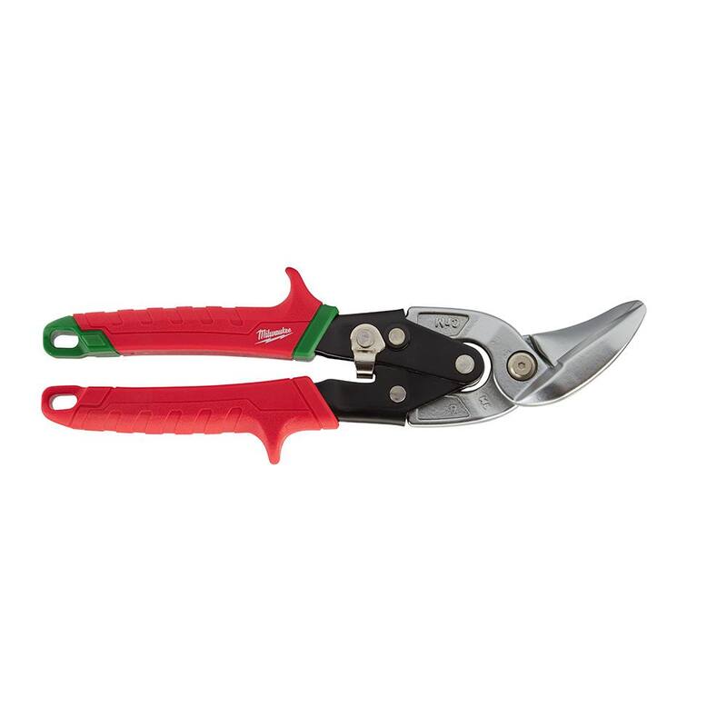 Milwaukee 10 in. Right-Cut Offset Aviation Snips - 48-22-4522