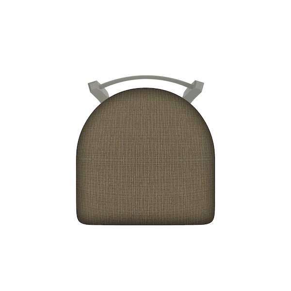 Holland Bar Stool Co 18" Low Back Swivel Vanity Stool, Nickel Finish, Graph Cork Seat - 82118AN017