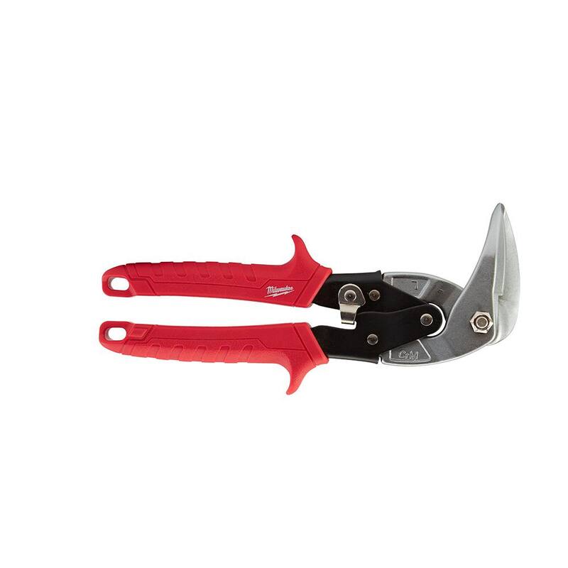 Milwaukee 9 in. Left-Cut Right Angle Aviation Snips - 48-22-4511