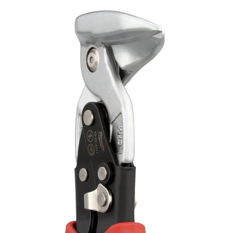 Milwaukee 9 in. Left-Cut Right Angle Aviation Snips - 48-22-4511