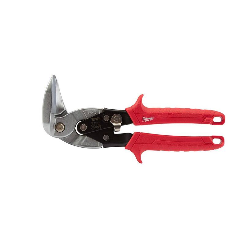 Milwaukee 9 in. Left-Cut Right Angle Aviation Snips - 48-22-4511