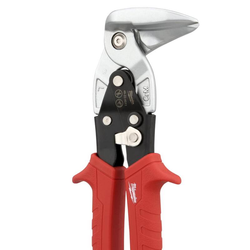 Milwaukee 9 in. Left-Cut Right Angle Aviation Snips - 48-22-4511