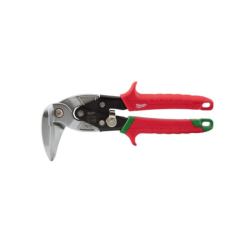 Milwaukee 9 in. Right-Cut Right Angle Aviation Snips - 48-22-4521