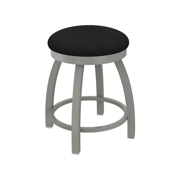 Holland Bar Stool Co 18" Swivel Vanity Stool, Nickel Finish, Canter Espresso Seat - 80218AN003