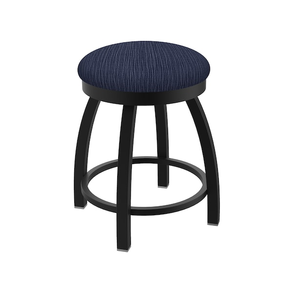 Holland Bar Stool Co 18" Swivel Vanity Stool, Black Wrinkle, Graph Anchor Seat - 80218BW014