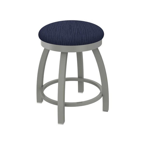 Holland Bar Stool Co 18" Swivel Vanity Stool, Nickel Finish, Graph Anchor Seat - 80218AN014