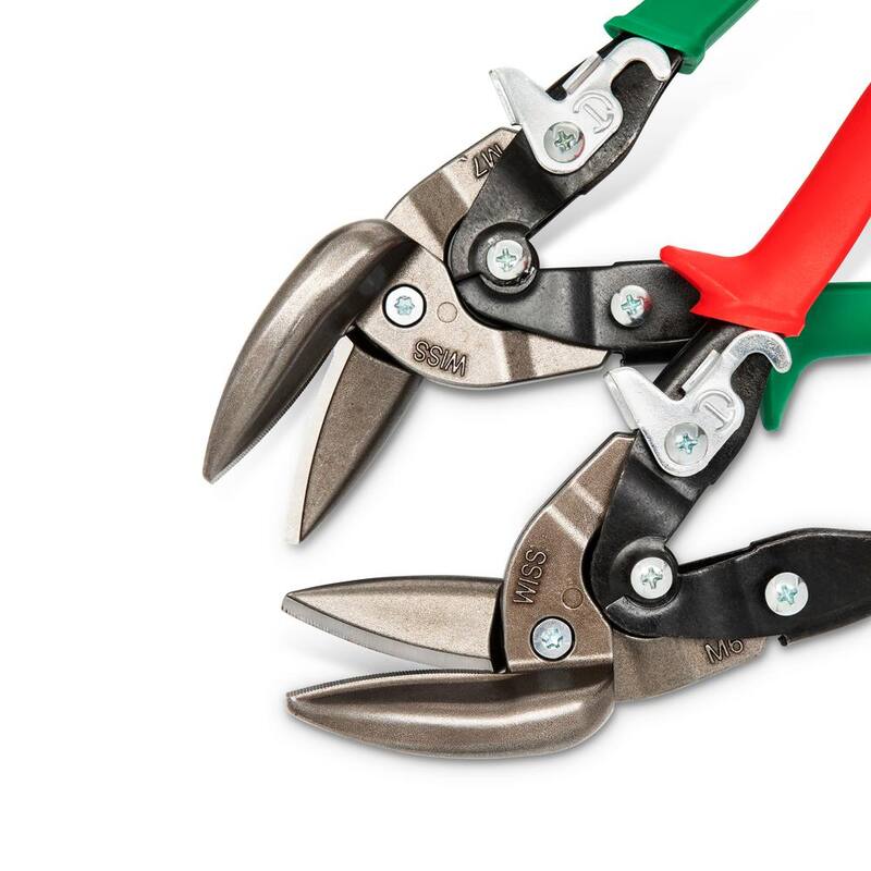 Crescent 9-1/4 in. Wiss Compound Action Offset Straight and Left/Right Cut Aviation Snip Set (2-Piece) - M6M7R