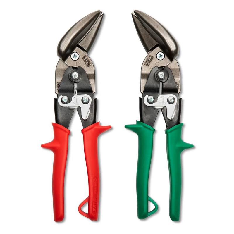 Crescent 9-1/4 in. Wiss Compound Action Offset Straight and Left/Right Cut Aviation Snip Set (2-Piece) - M6M7R