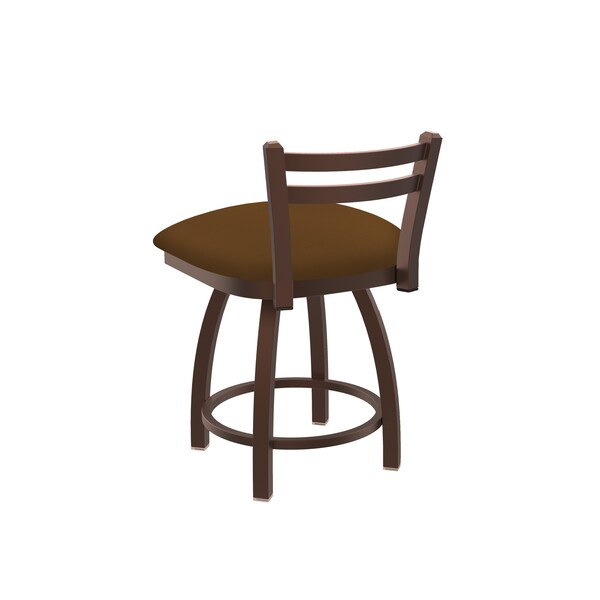 Holland Bar Stool Co 18" Low Back Swivel Vanity Stool, Bronze Finish, Canter Thatch Seat - 41118BZ001