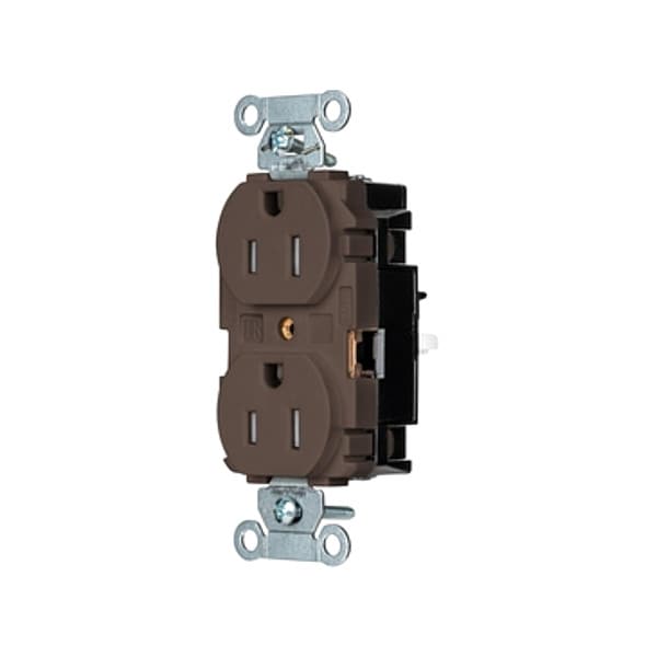 Hubbell Receptacle, 1/2 hp, 125V AC, NEMA 5-15R - 5262STTR