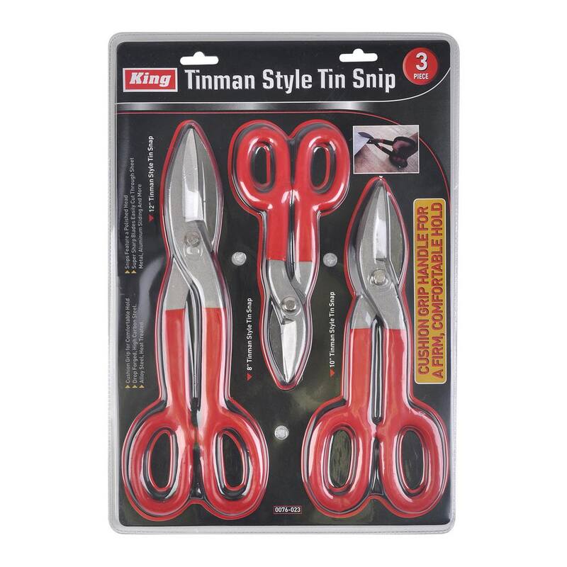 KING Tinman Style Tin Snips (3-Piece Set) - 0076-0
