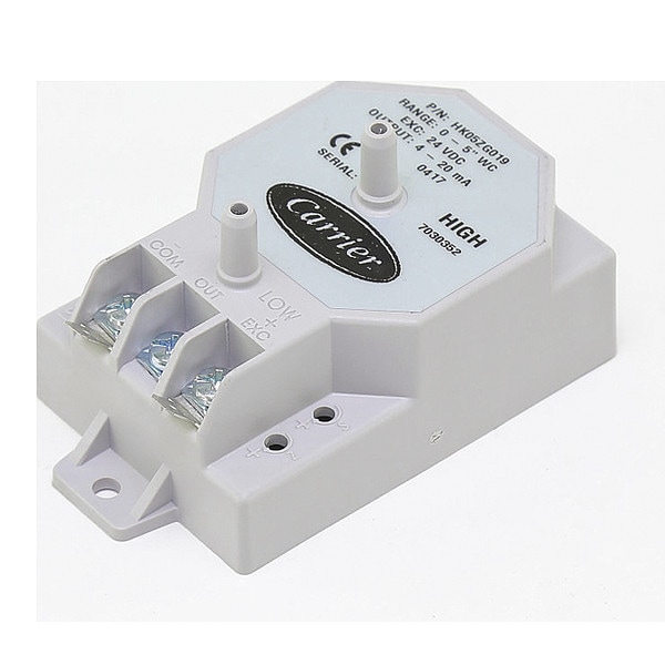 Carrier Transducer, 24VDC, 0-5" WC, 4/20mA - HK05ZG019