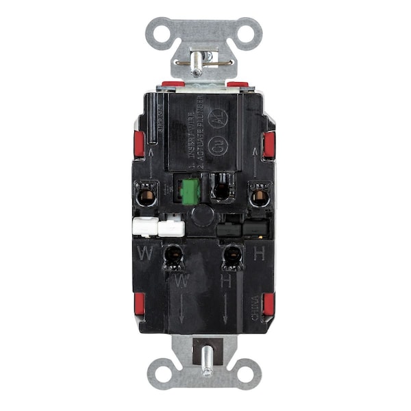 Hubbell Receptacle, 1/2 hp, 125V AC, NEMA 5-15R - 5262STRTR