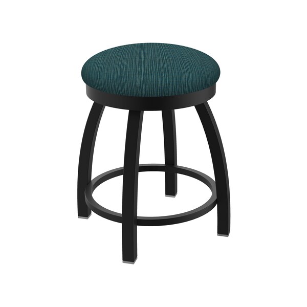 Holland Bar Stool Co 18" Swivel Vanity Stool, Black Wrinkle, Graph Tidal Seat - 80218BW022