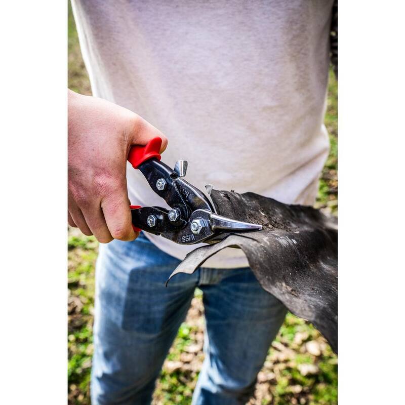Crescent Wiss 9-3/4in. Compound Action Straight and Left Cut Aviation Snips (6-Piece) - M1R6PCB