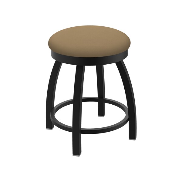 Holland Bar Stool Co 18" Swivel Vanity Stool, Black Wrinkle, Canter Sand Seat - 80218BW013