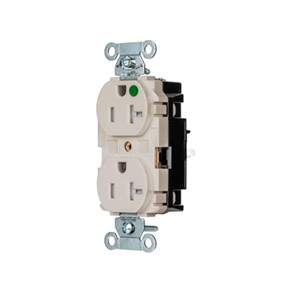 Hubbell Receptacle, 1 hp, 125V AC, NEMA 5-20R - 8300STLATR