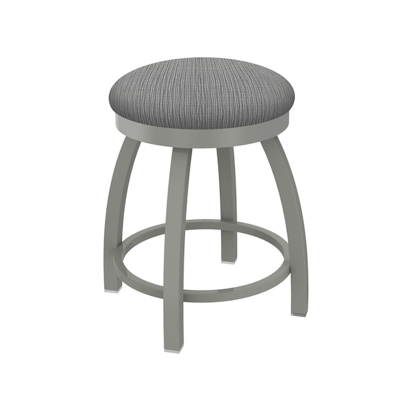 Holland Bar Stool Co 18" Swivel Vanity Stool, Nickel Finish, Graph Seat - 80218AN020