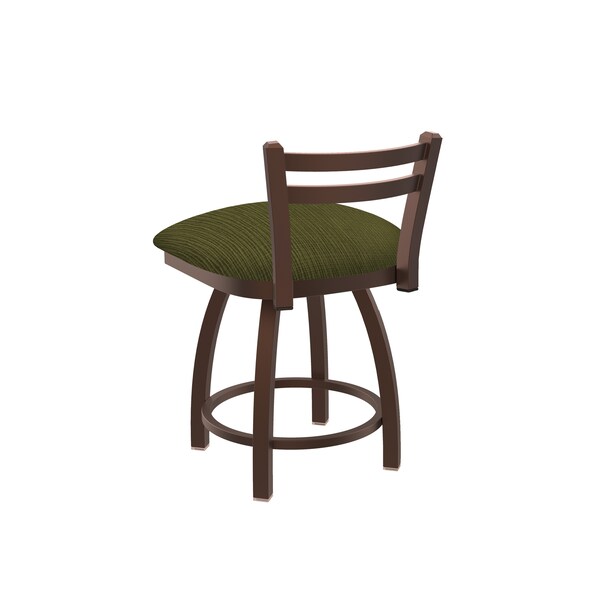 Holland Bar Stool Co 18" Low Back Swivel Vanity Stool, Bronze Finish, Graph Parrot Seat - 41118BZ015
