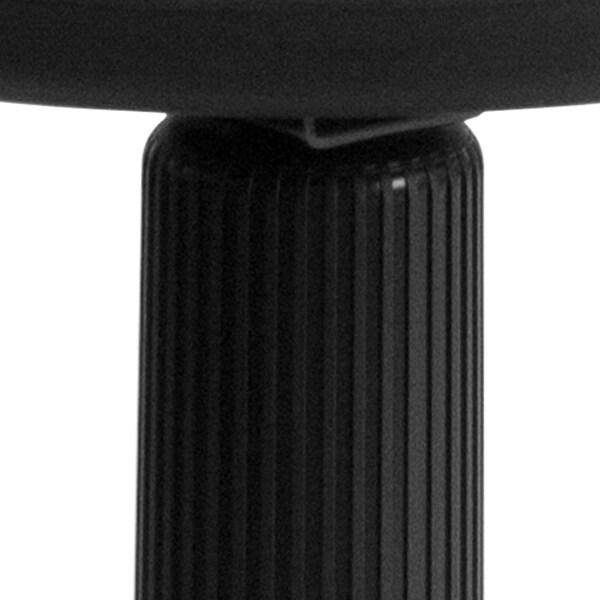 Flash Furniture Fabric Stool w/Foot Ring, Black - WL-905DG-GG