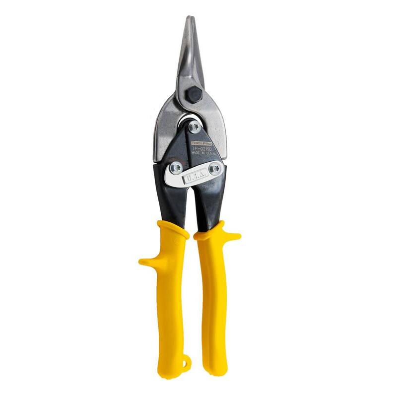 ToolPro 1.25 in. Straight-Cut Aviation Snip for 18-Gauge to 23-Gauge Stainless Steel - TP02162