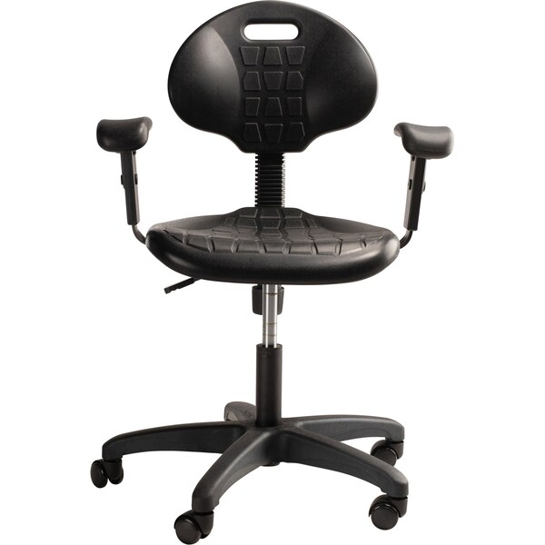 National Public Seating Office Chair, 37 in H, Black - 6716HB-A
