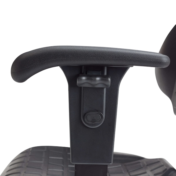 National Public Seating Office Chair, 37 in H, Black - 6716HB-A