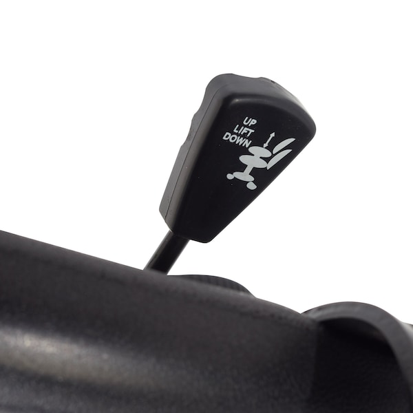 National Public Seating Office Chair, 37 in H, Black - 6716HB-A
