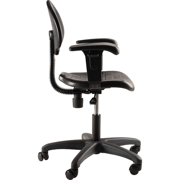 National Public Seating Office Chair, 37 in H, Black - 6716HB-A