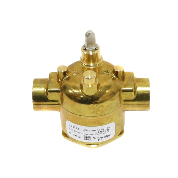 Erie Controls Valve 1/2"Swt 3W Steam 3.0Cv - VS3212