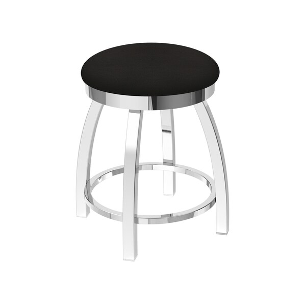 Holland Bar Stool Co 18" Swivel Vanity Stool, Chrome Finish, Canter Espresso Seat - 80218CH003