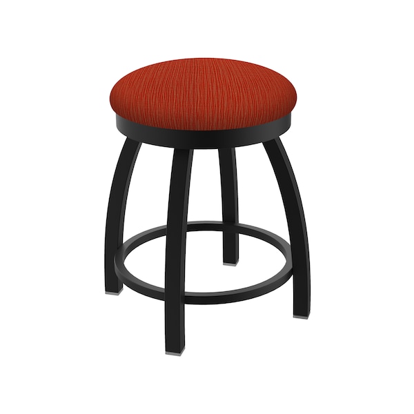Holland Bar Stool Co 18" Swivel Vanity Stool, Black Wrinkle, Graph Poppy Seat - 80218BW021